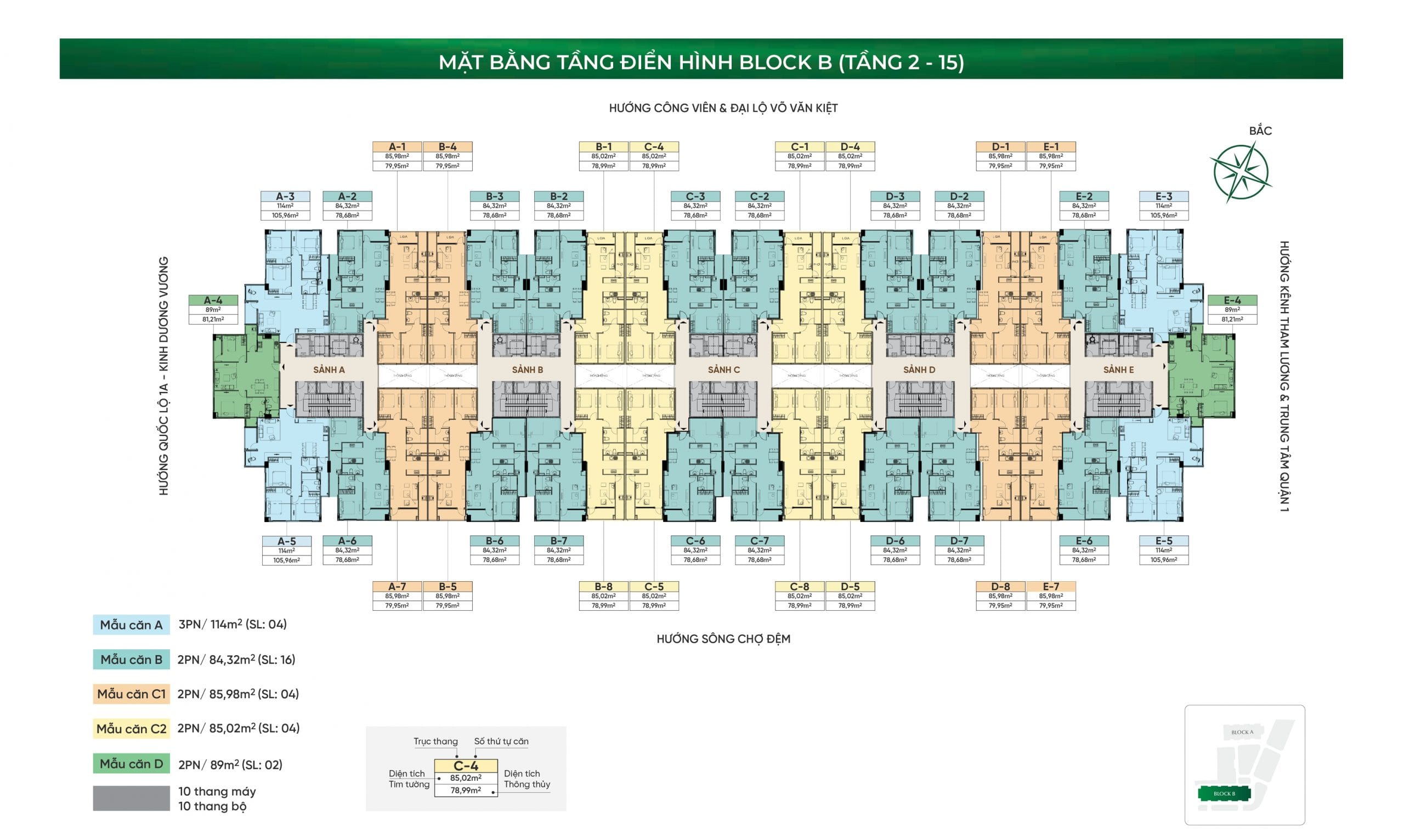 MẶT BẰNG CĂN HỘ CONIC BOULEVARD
