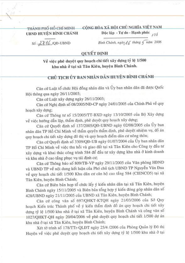 phê duyệt 1/500 căn hộ conic boulevard