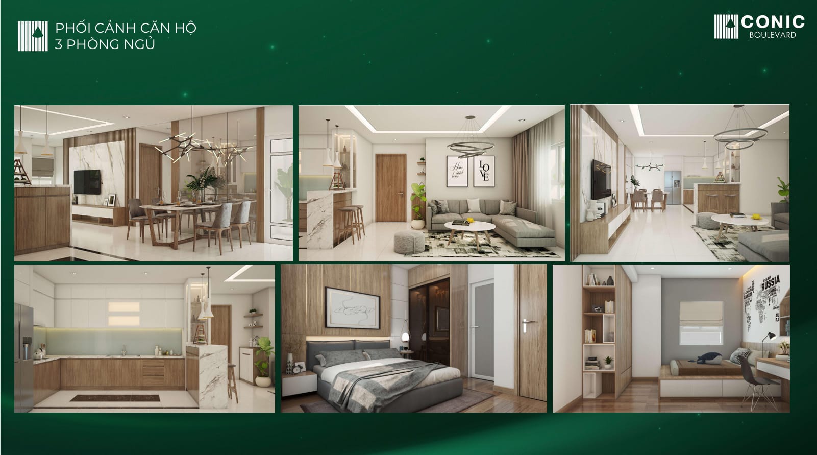 thiết kế căn hộ conic boulevard
