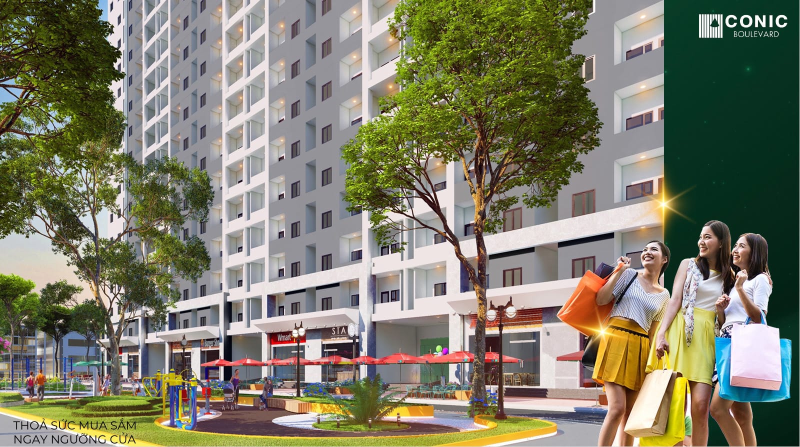 tiện ích nội khu conic boulevard bình chánh