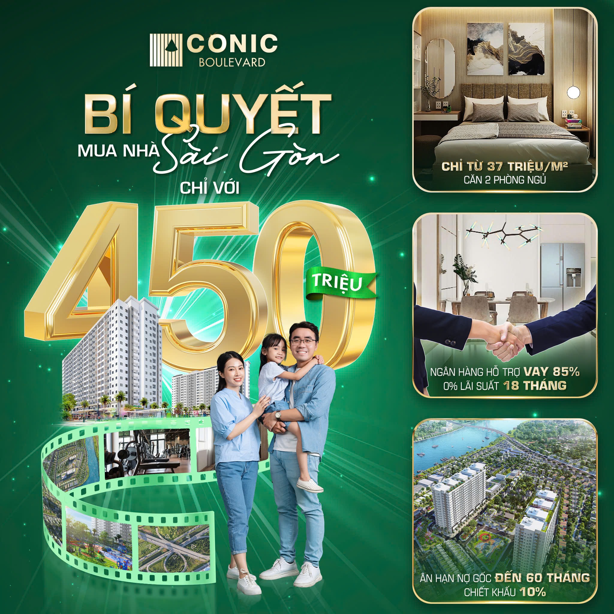 Căn hộ chung cư Conic Boulevard Huỳnh Bá Chánh Bình Chánh TPHCM